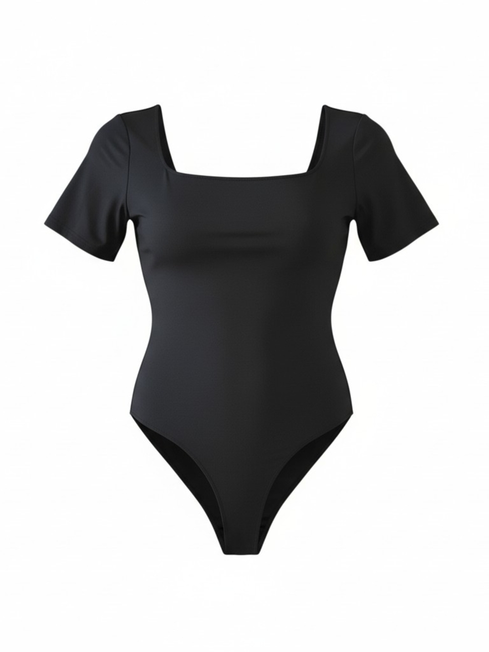 SHEIN Curve 3XL Black Square Neck Bodysuit | NEW